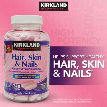 Kirkland Signature™ Hair, Skin & Nails - 240 Tablets SALE!: Health &  Wellness